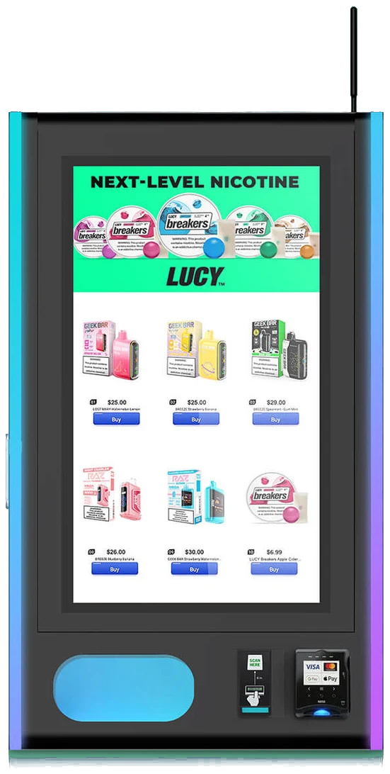 Mega Wall 2.0 vape vending machine.