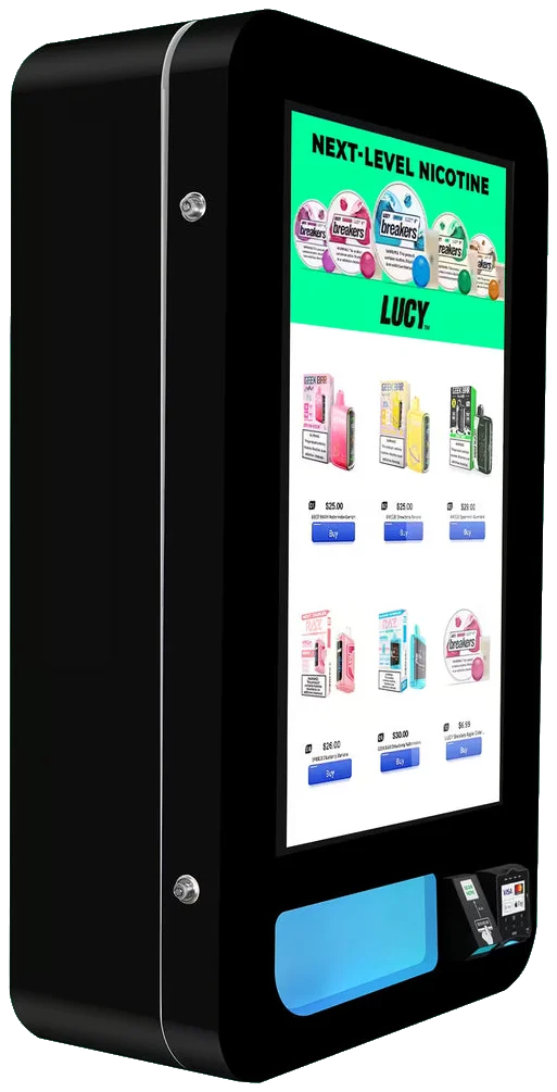 Slim Wall vape vending machine.